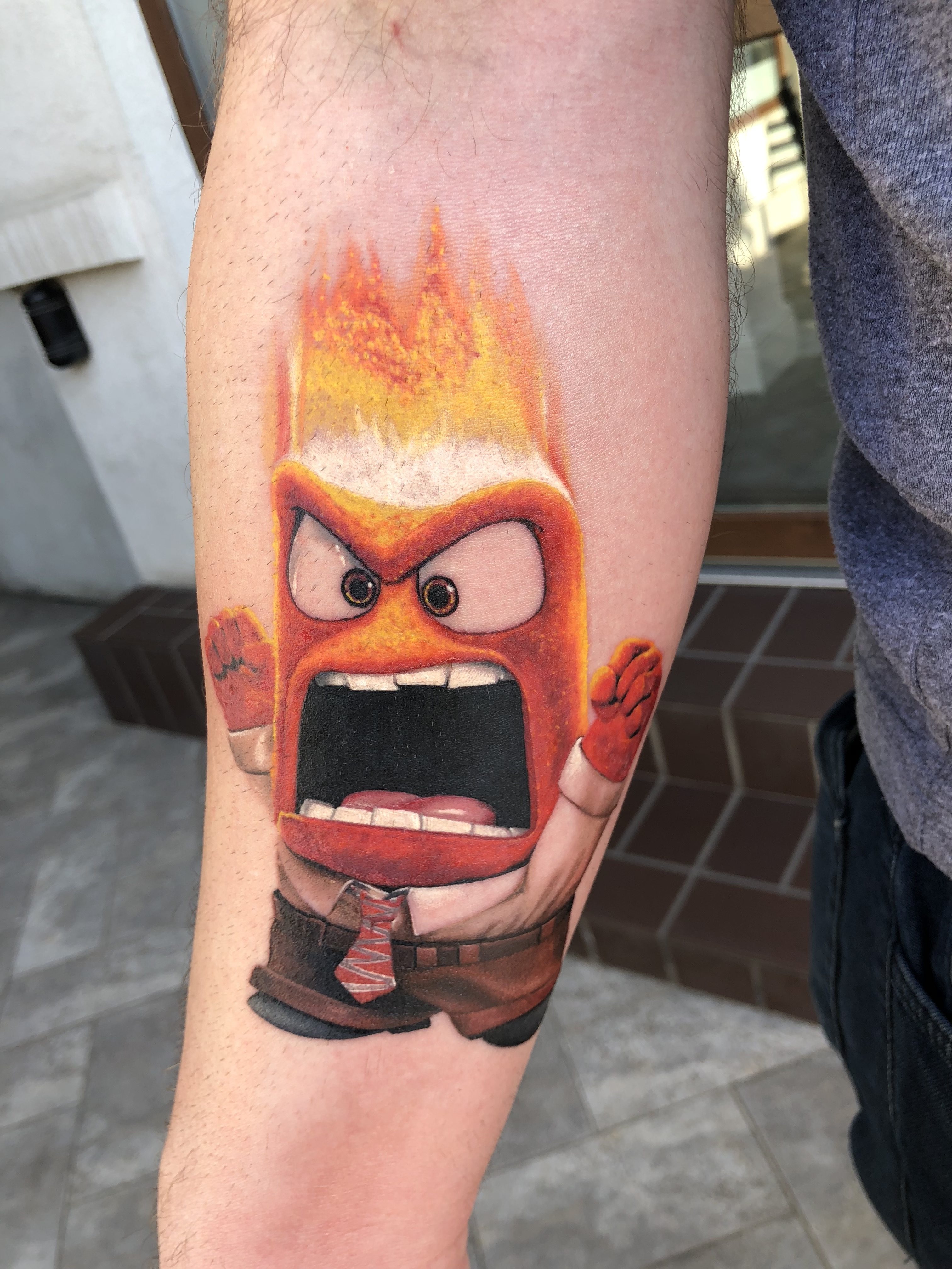 Anger inside out tattoo zaed