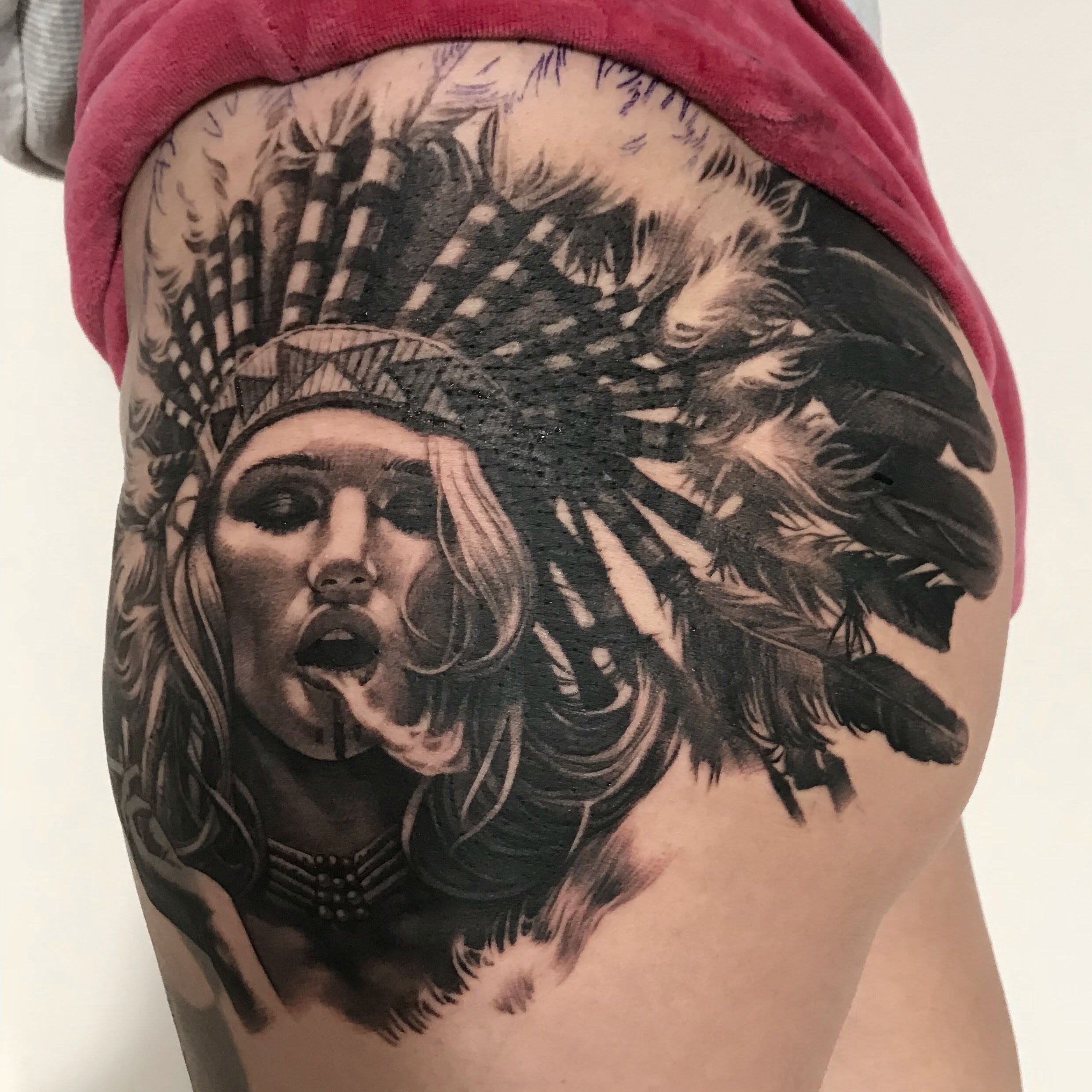 Indian Woman Tattoo