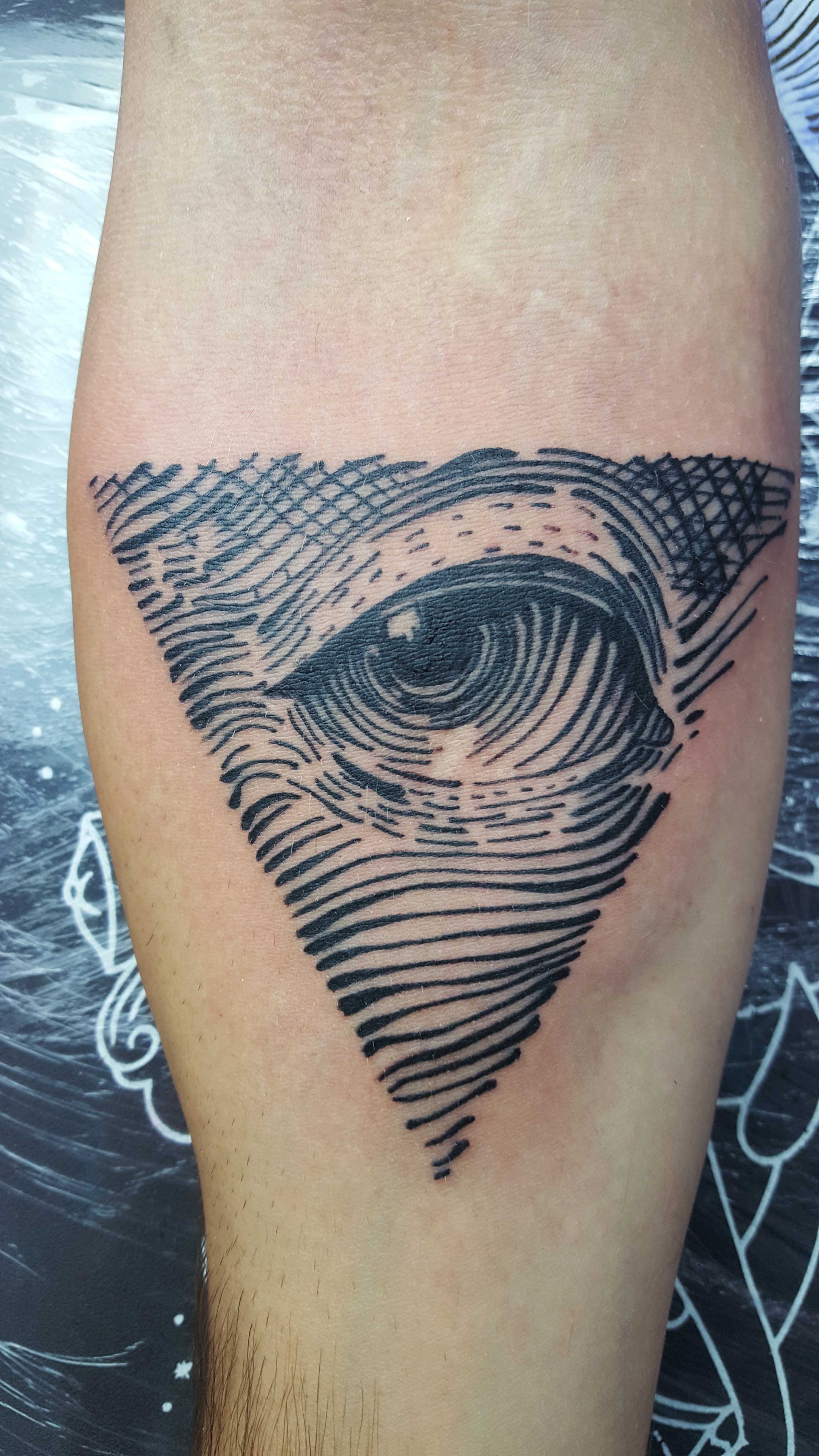Pyramid Eye Tattoo Cezar