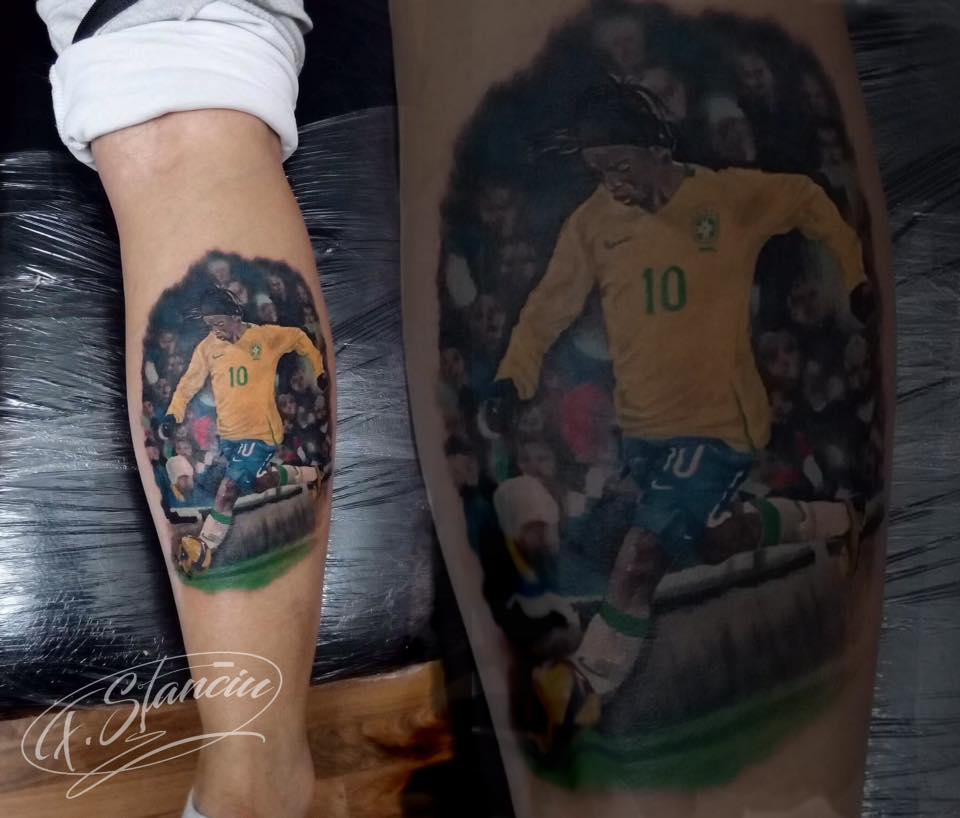 Ronaldinho Tattoo Florin Stanciu