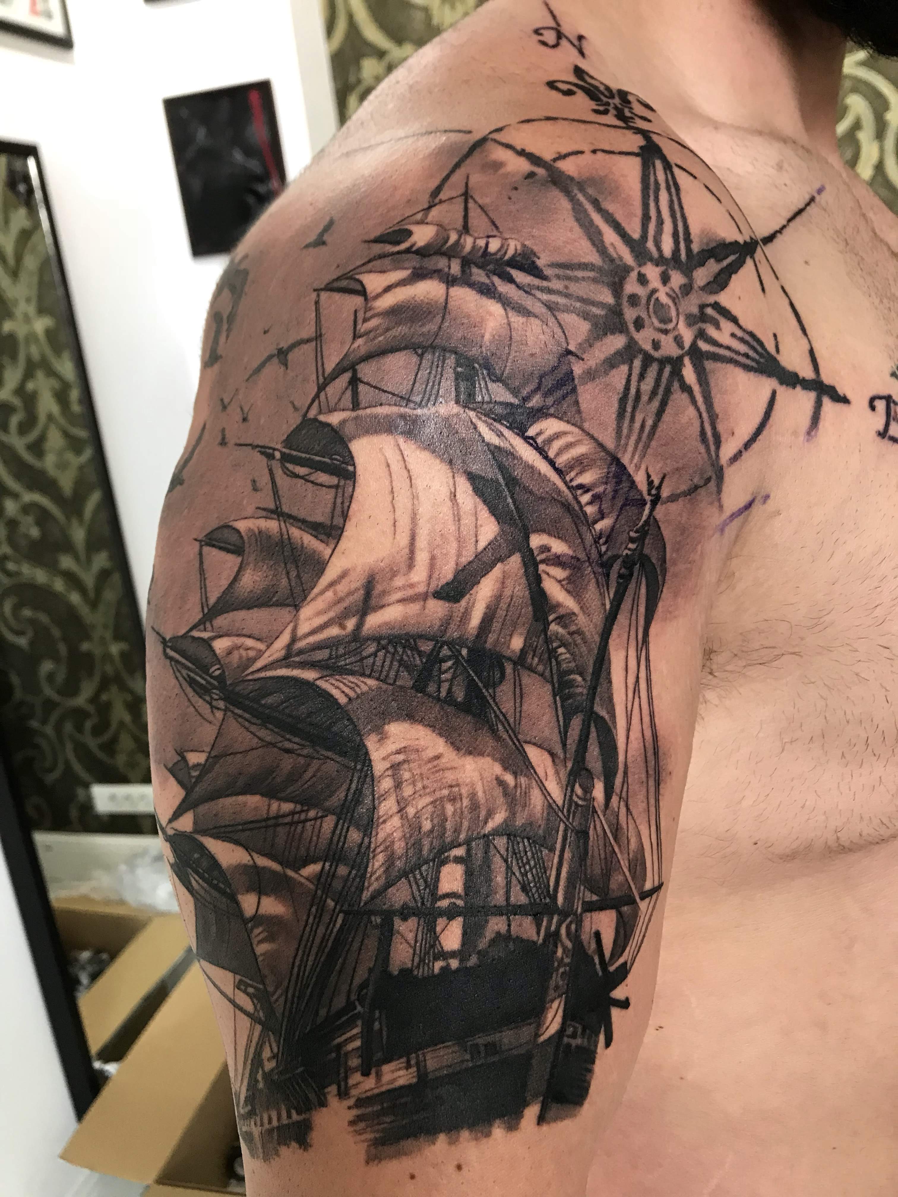 Ship Tattoo John Maxx