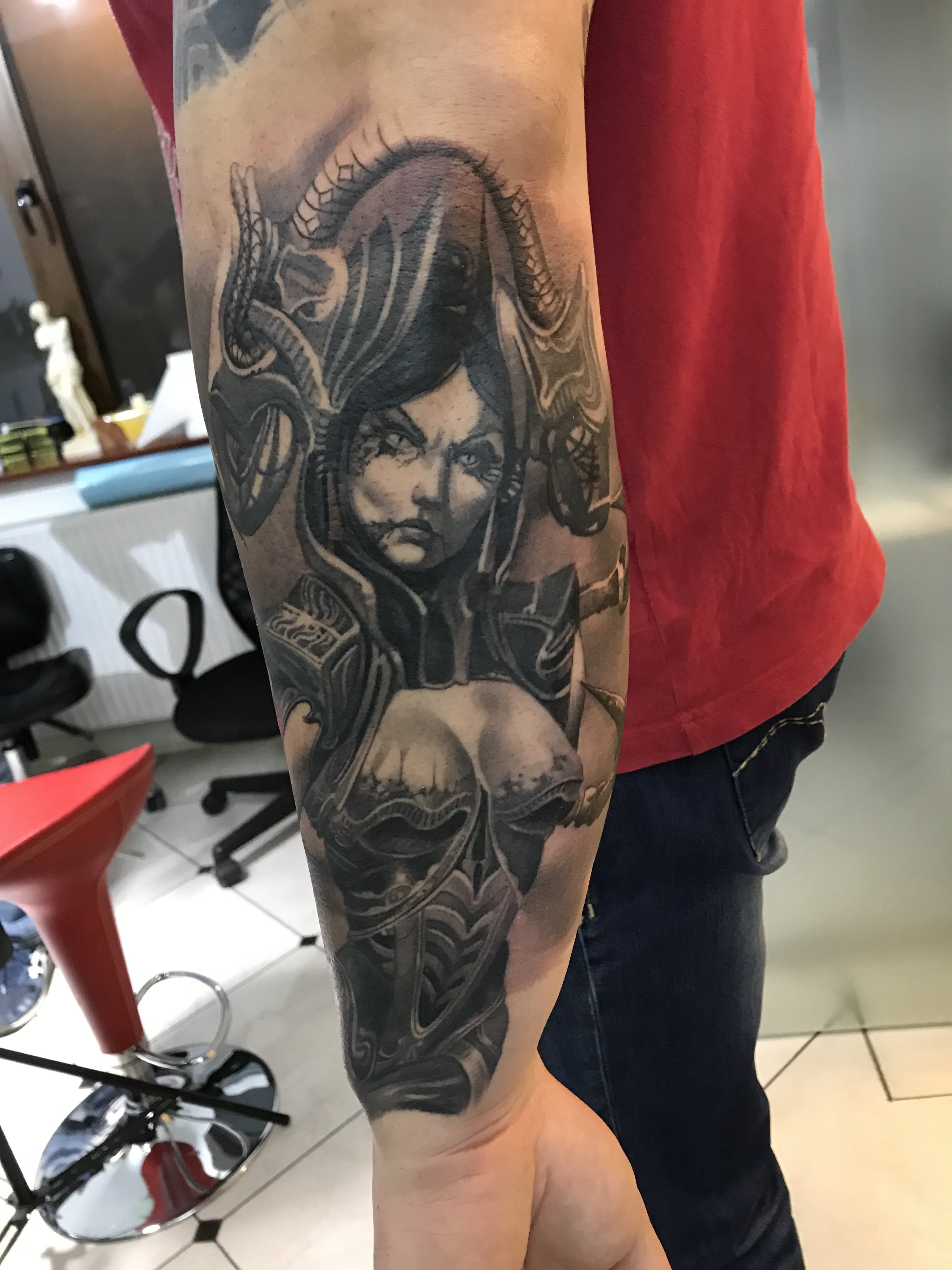 Warrior Woman Tattoo John Maxx