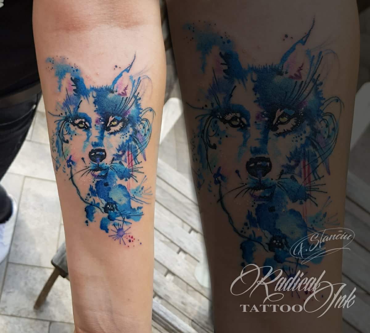 Wolf Tattoo Florin Stanciu